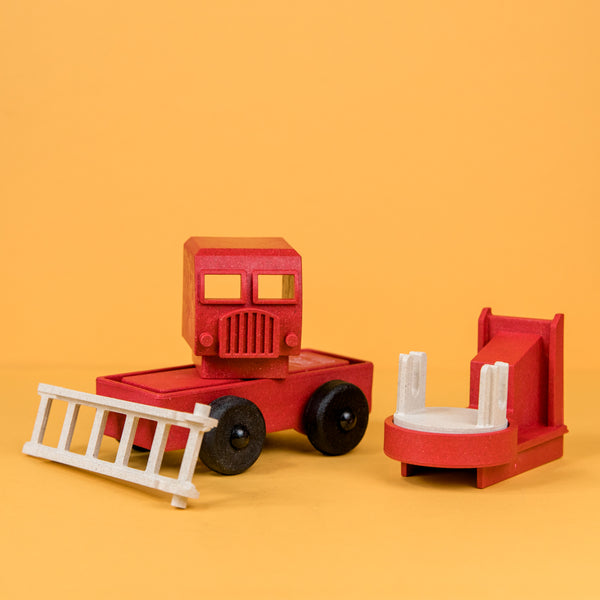Fire Truck Puzzle Toy by Luke's Toy Factory