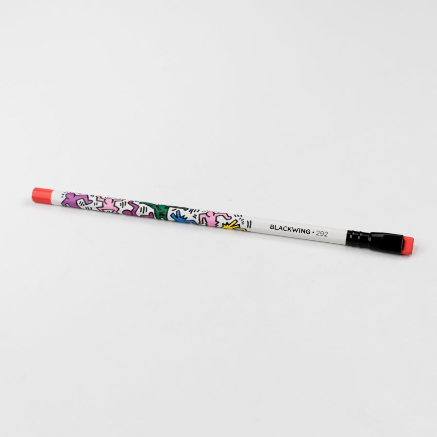 Blackwing pencil with colorful design on a white background