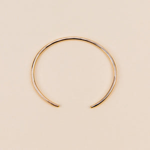 Gibbous Cuff Bracelet - Thick Gold