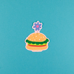 Burger Love Sticker by Carolyn Suzuki