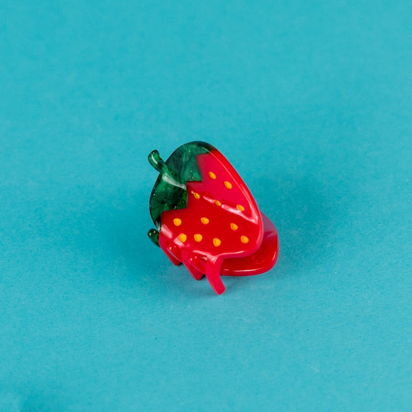 Mini Strawberry Hair Claw