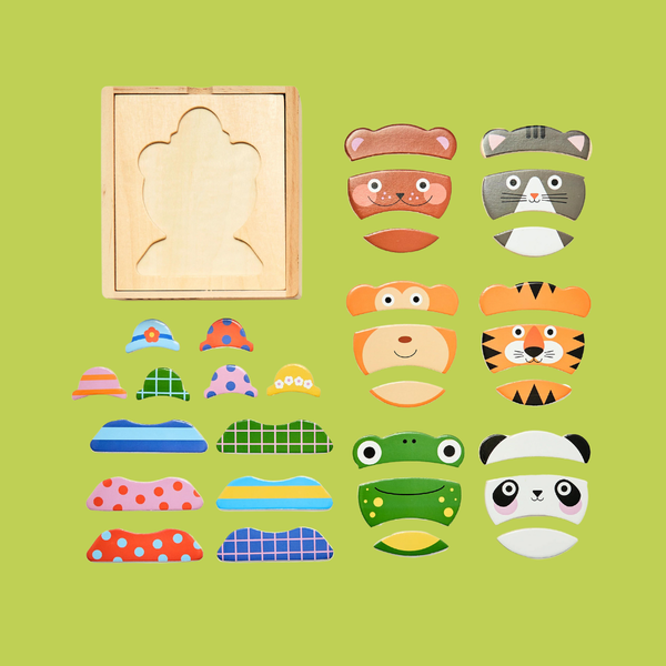 Animal Mix Up! Wooden Puzzle