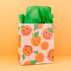 Smiley Orange Gift Bag