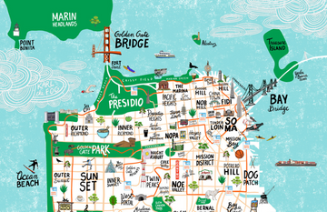 Available Now at Rare Device: 49 Miles of San Francisco Map