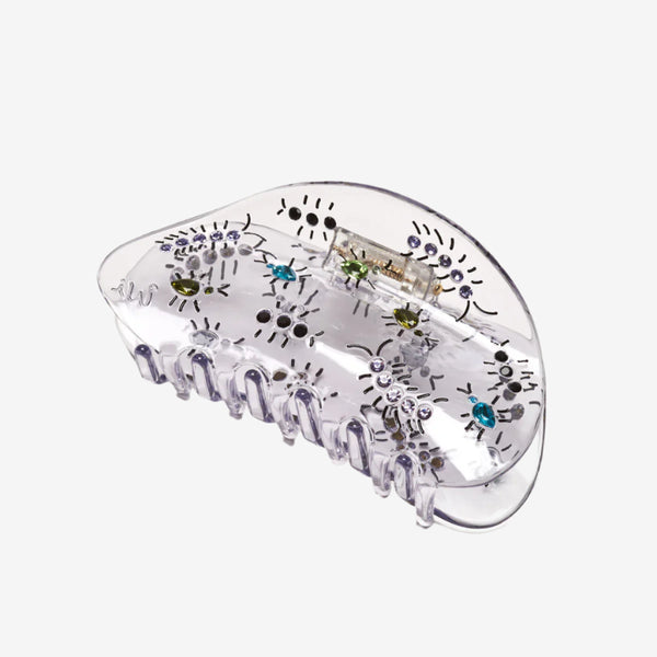 Clear Hair Claw with Gem Stone Insect Bugs by Winona Irene