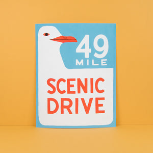 49 Mile Scenic Drive Print