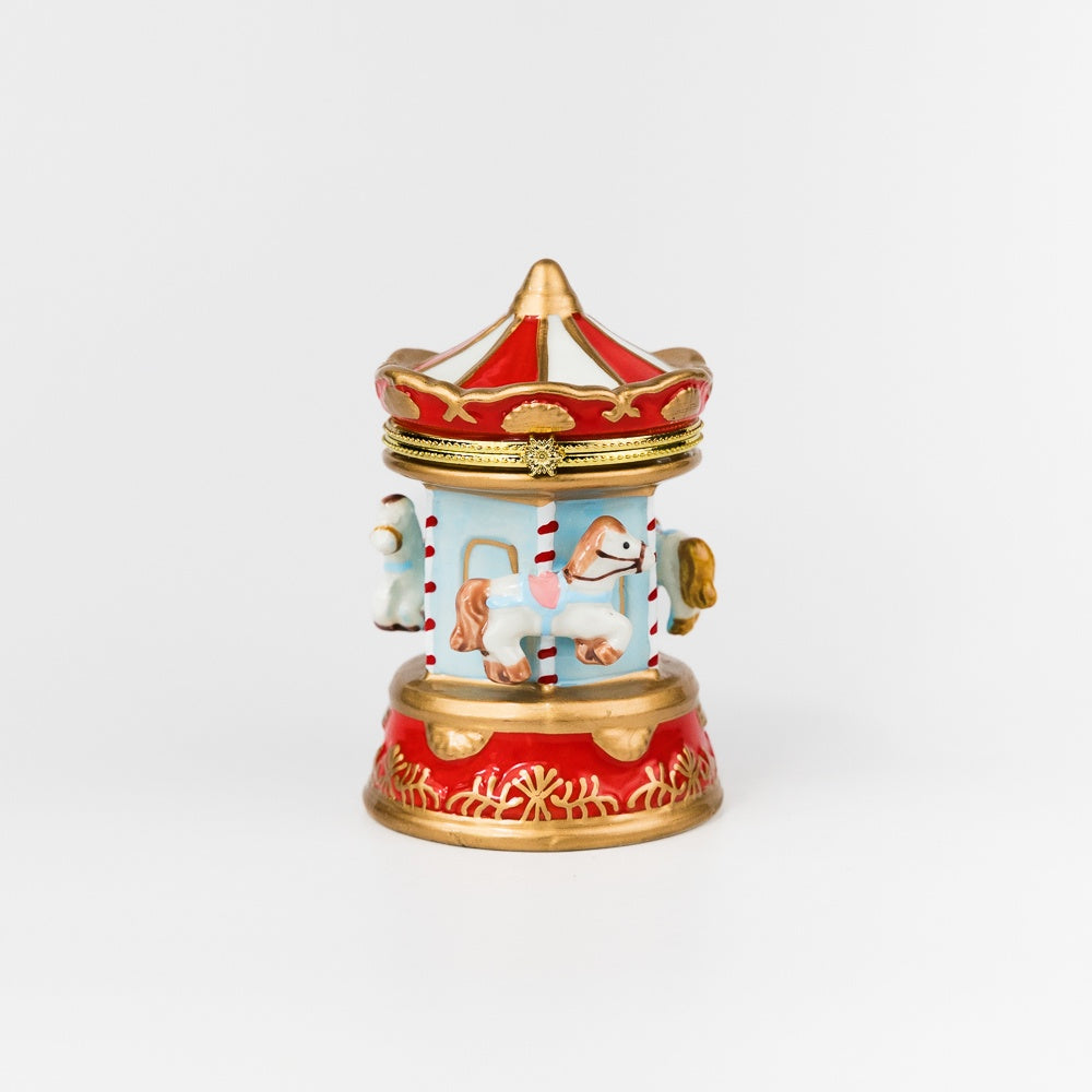 Carousel Hand Painted Trinket Box