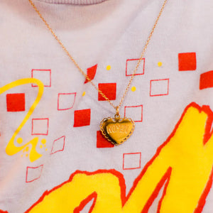 The Peach Fuzz I Heart Women Necklace 