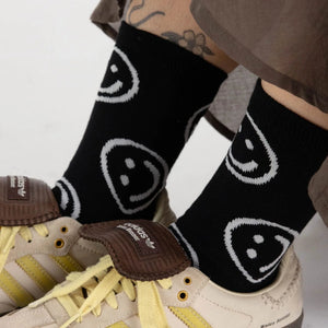 Black Happy Crew socks by Baggu