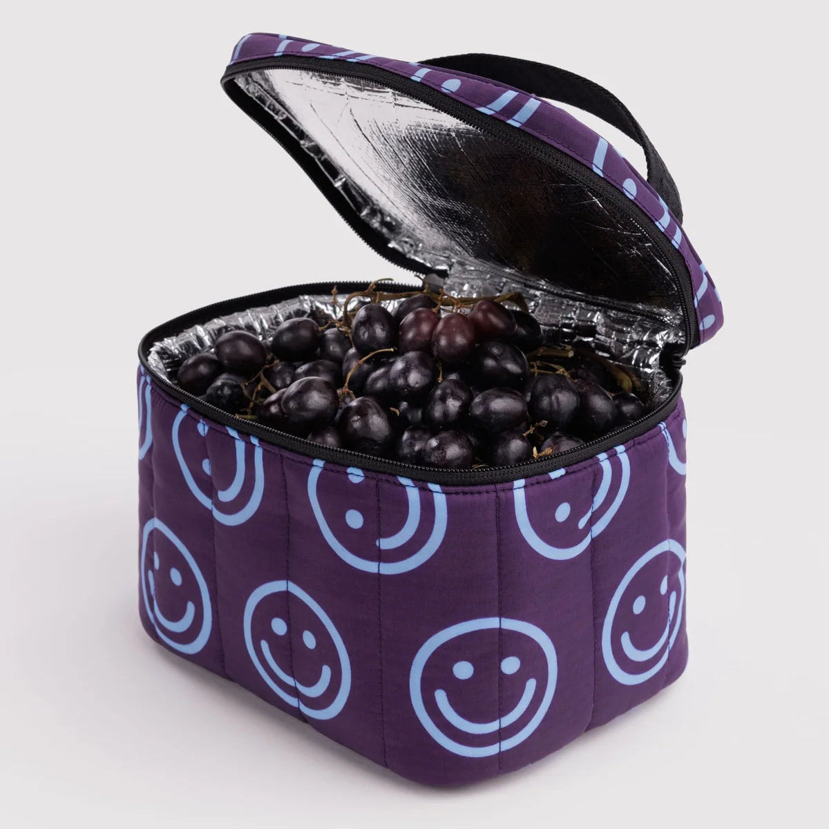 Puffy Lunch Bag - Indigo Happy