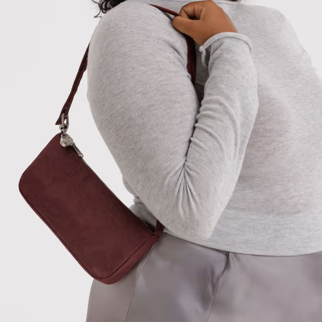Nylon Pochette - Mahogany