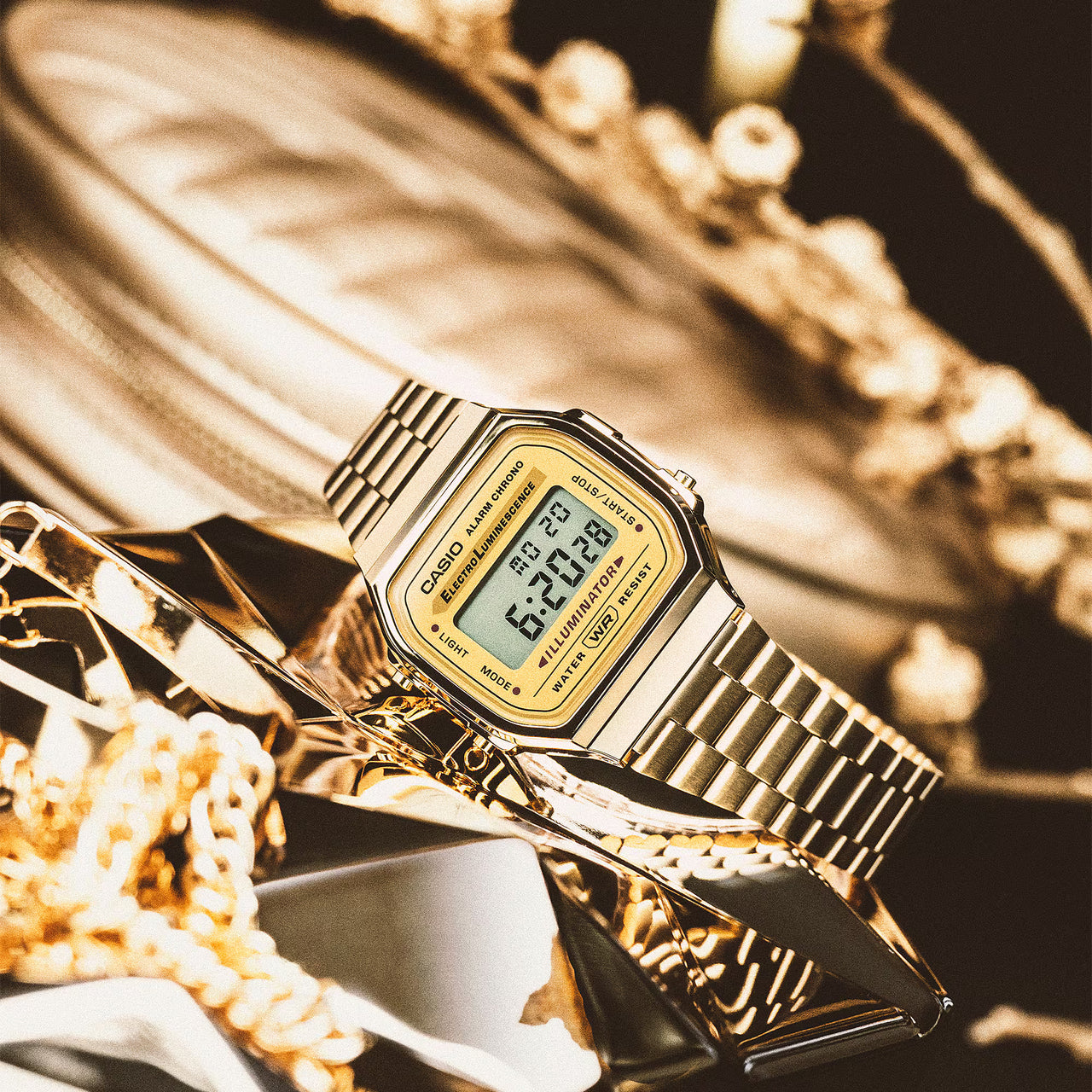 A168WG-9VT (Vintage Gold Watch)