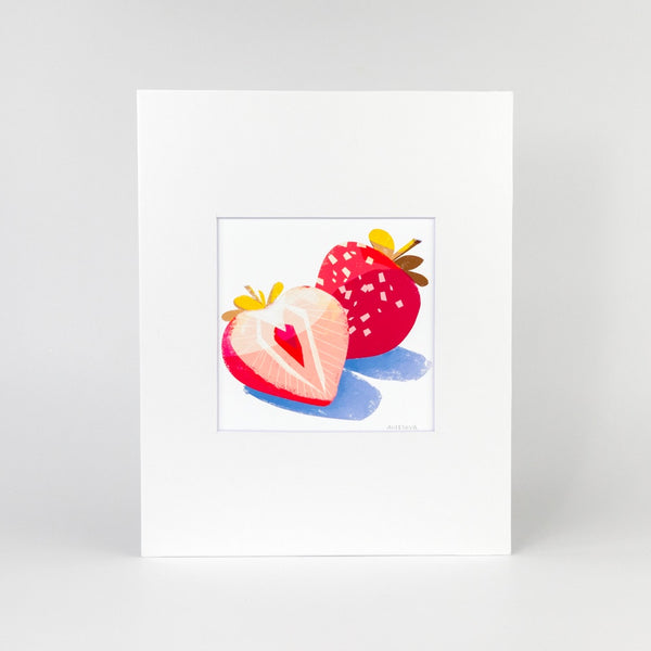 Alice yang Strawberries Print