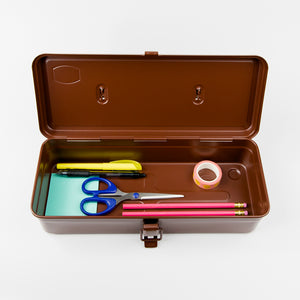 Ameico ToyoFlat Top Storage Box in Antique Brown