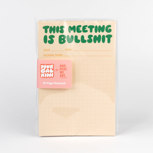 This Meeting Is Bullshit Notepad