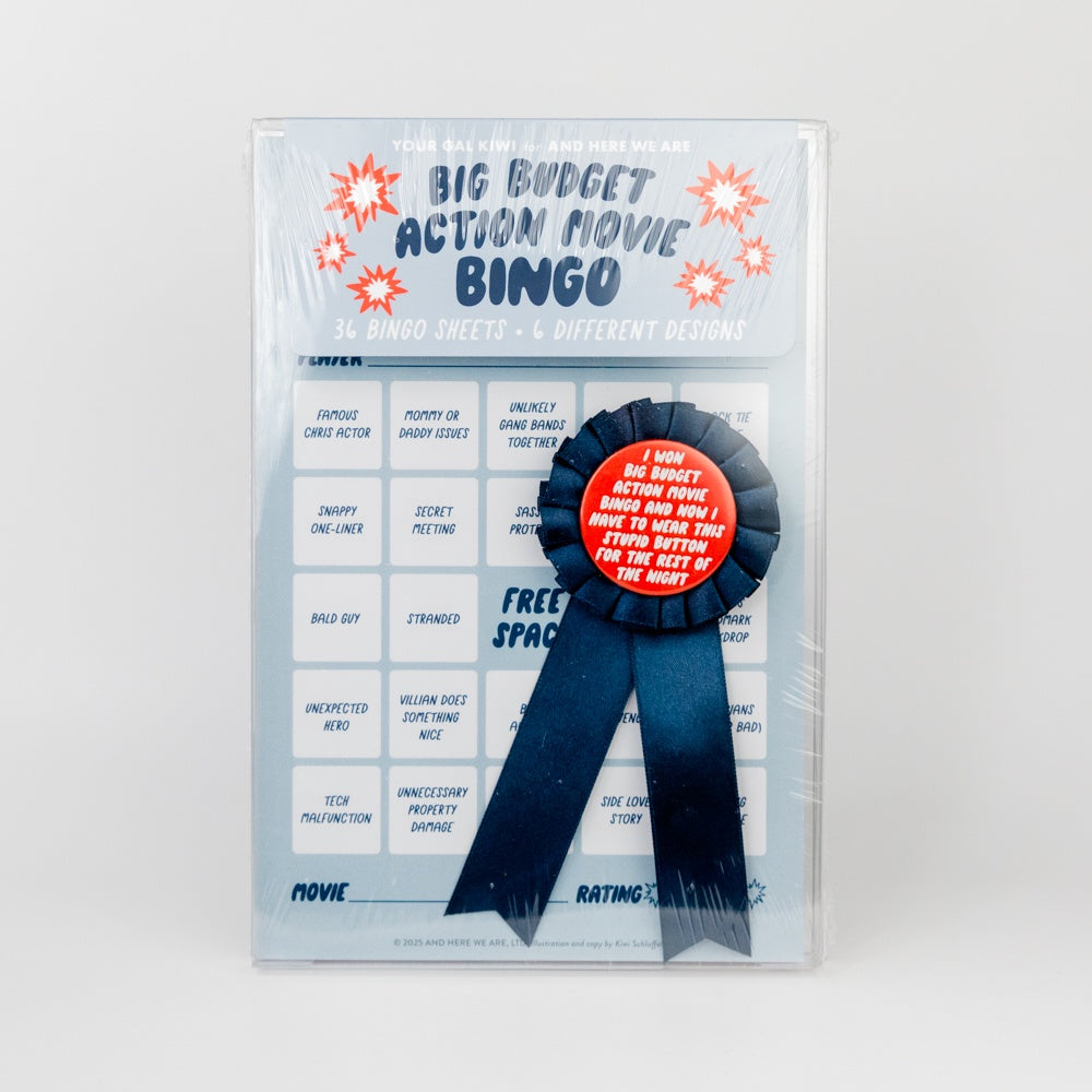 Cheesy Movie Night Bingo - Big Budget Action Movie Bingo
