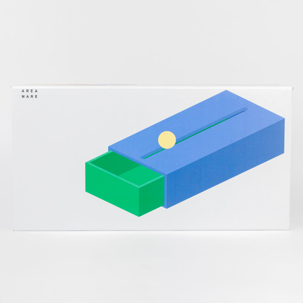 Cache Box - Blue/Green, Large by Areaware