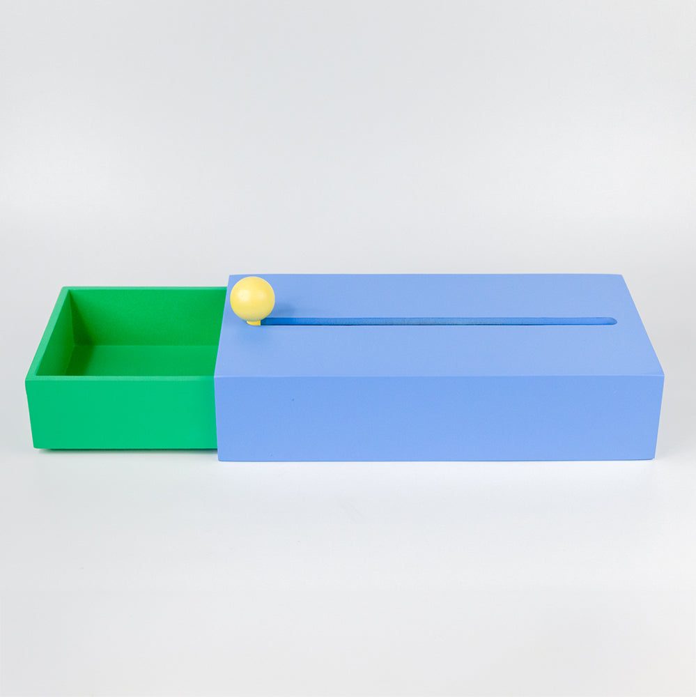 Cache Box - Blue/Green, Large by Areaware