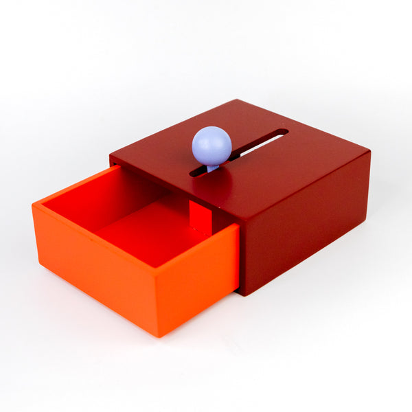 Cache Box - Red/Orange, Small