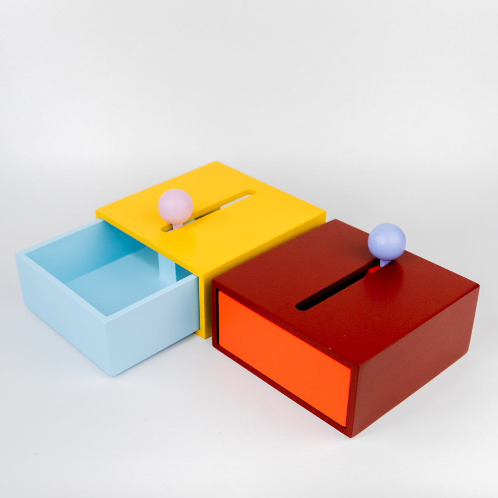Cache Box - Red/Orange, Small
