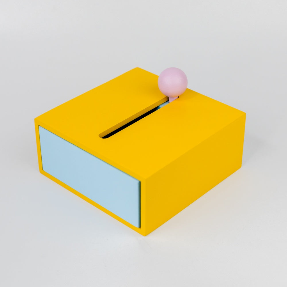 Cache Box - Yellow/Blue, Small