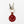 Feeling Lush Smilie Face Key Fob - Red