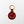 Feeling Lush Smilie Face Key Fob - Red