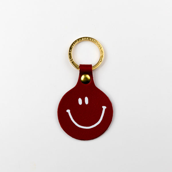 Feeling Lush Smilie Face Key Fob - Red