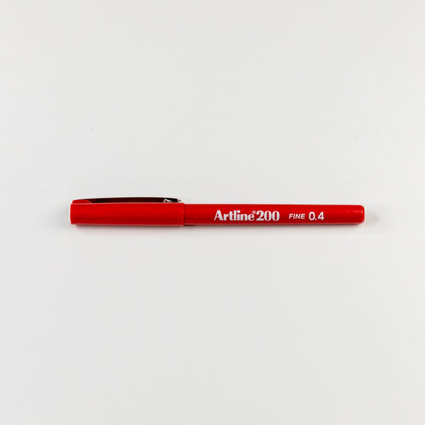 Artline 200 Pen .04mm - Red