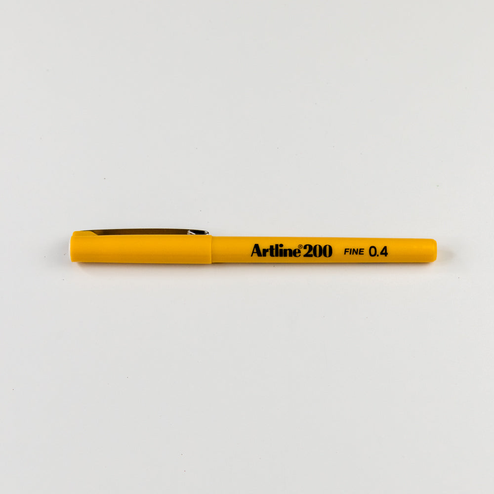 Artline 200 Pen .04 Yellow 