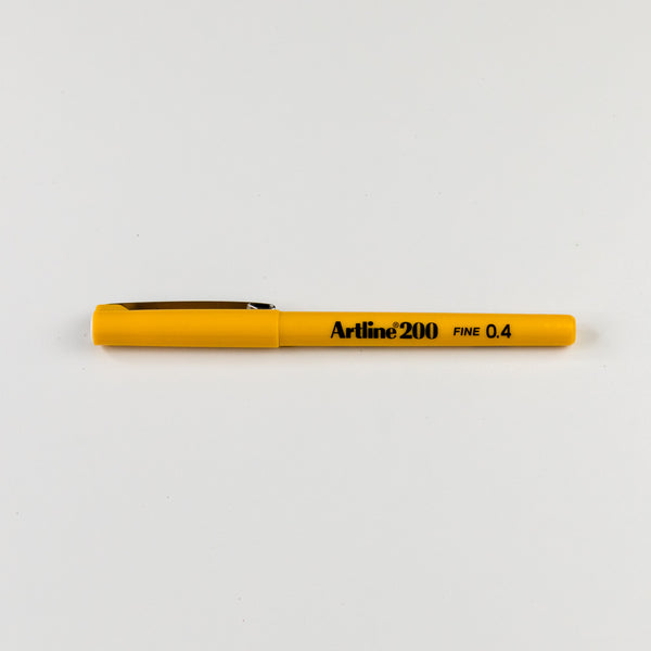 Artline 200 Pen .04 Yellow 