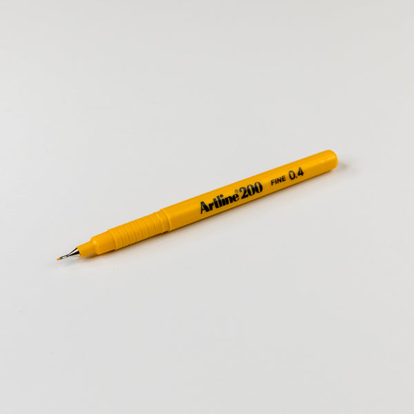 Artline 200 Pen .04 Yellow 