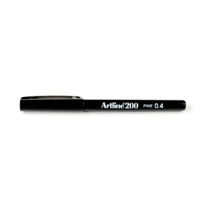 Artline 200 Pen .04mm - Black