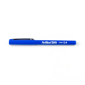 Artline 200 Pen .04mm Blue