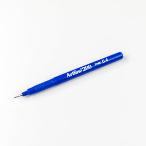 Artline 200 Pen .04mm Blue