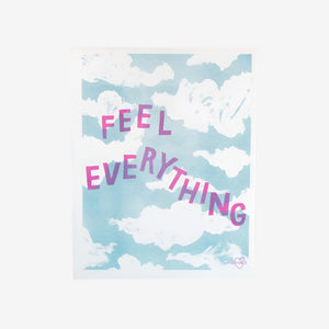 Feel Everything Risograph Print - 11" x 14" by Ash & Chess