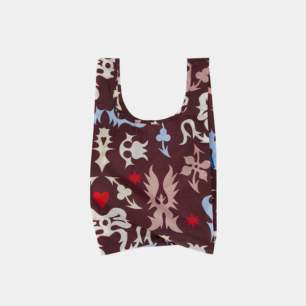 Reusable bag with a pattern on a white background
