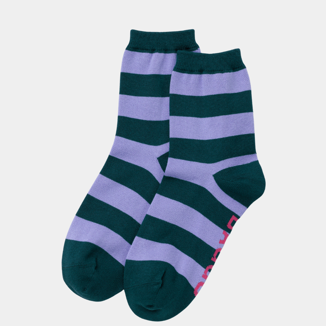 Crew Socks - Malachite Stripe