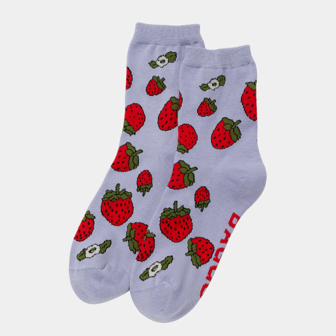 Crew Socks - Strawberry Blossom