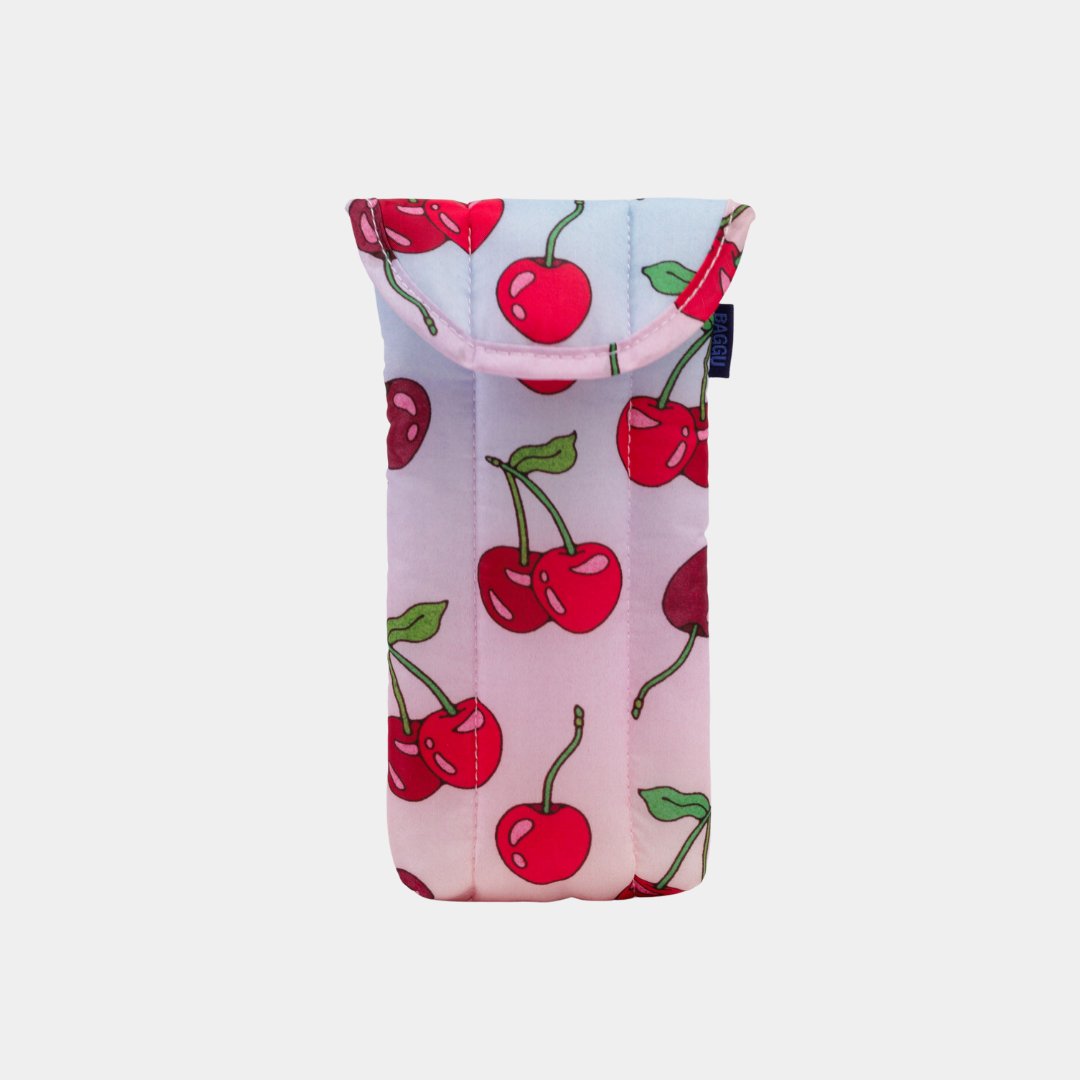 Puffy Glasses Sleeve - Cherries