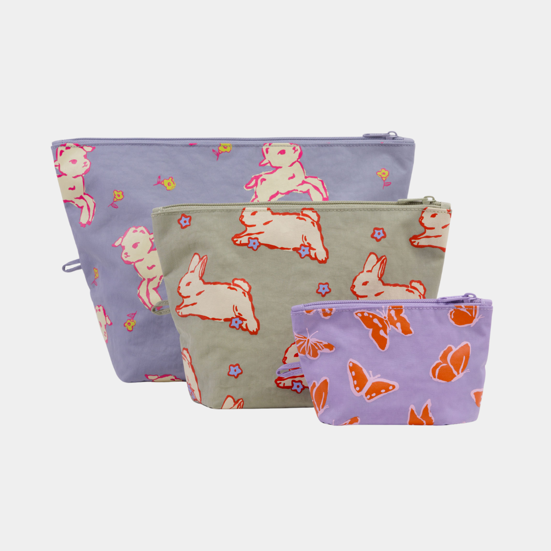 Go Pouch Set - Spring Animals