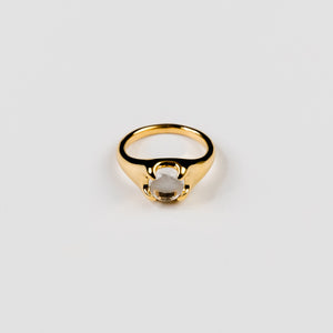 Beam Ring - Gold Plated, Clear Air