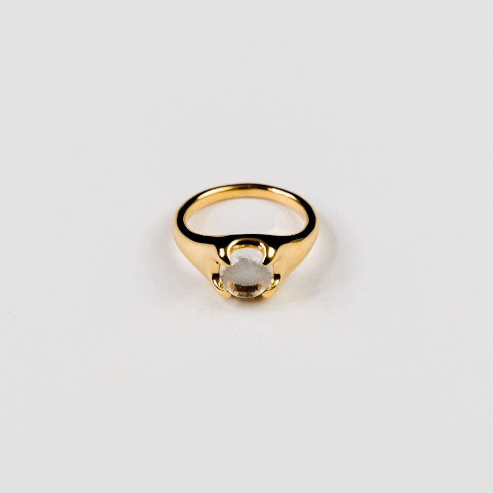 Beam Ring - Gold Plated, Clear Air