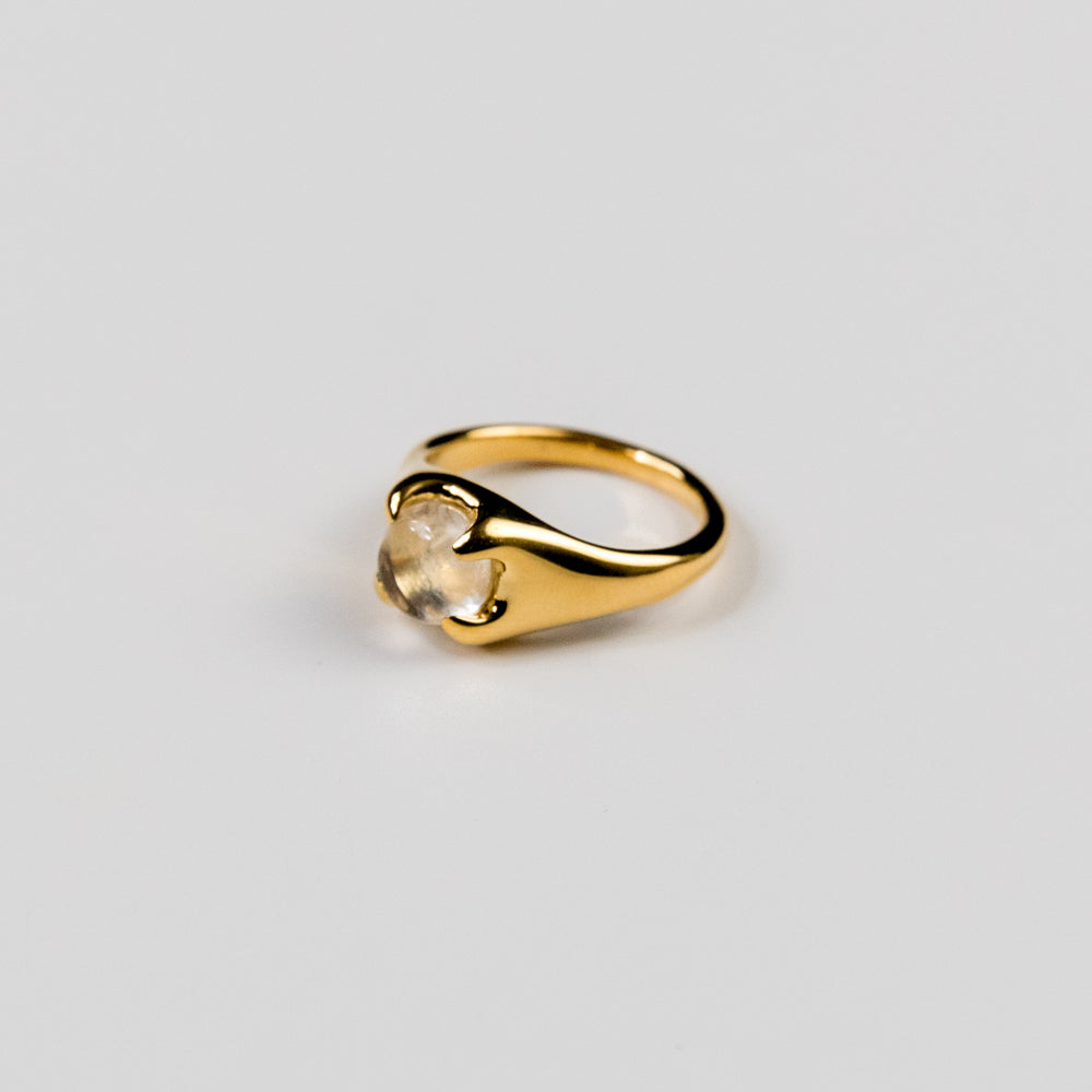 Beam Ring - Gold Plated, Clear Air