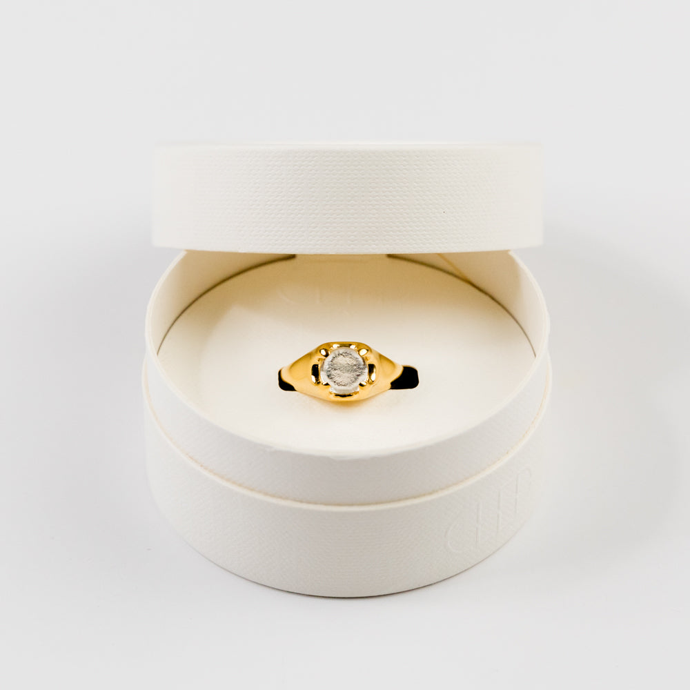 Beam Ring - Gold Plated, Clear Air