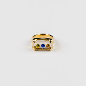 Prism Ring - Gold Plated, Earth