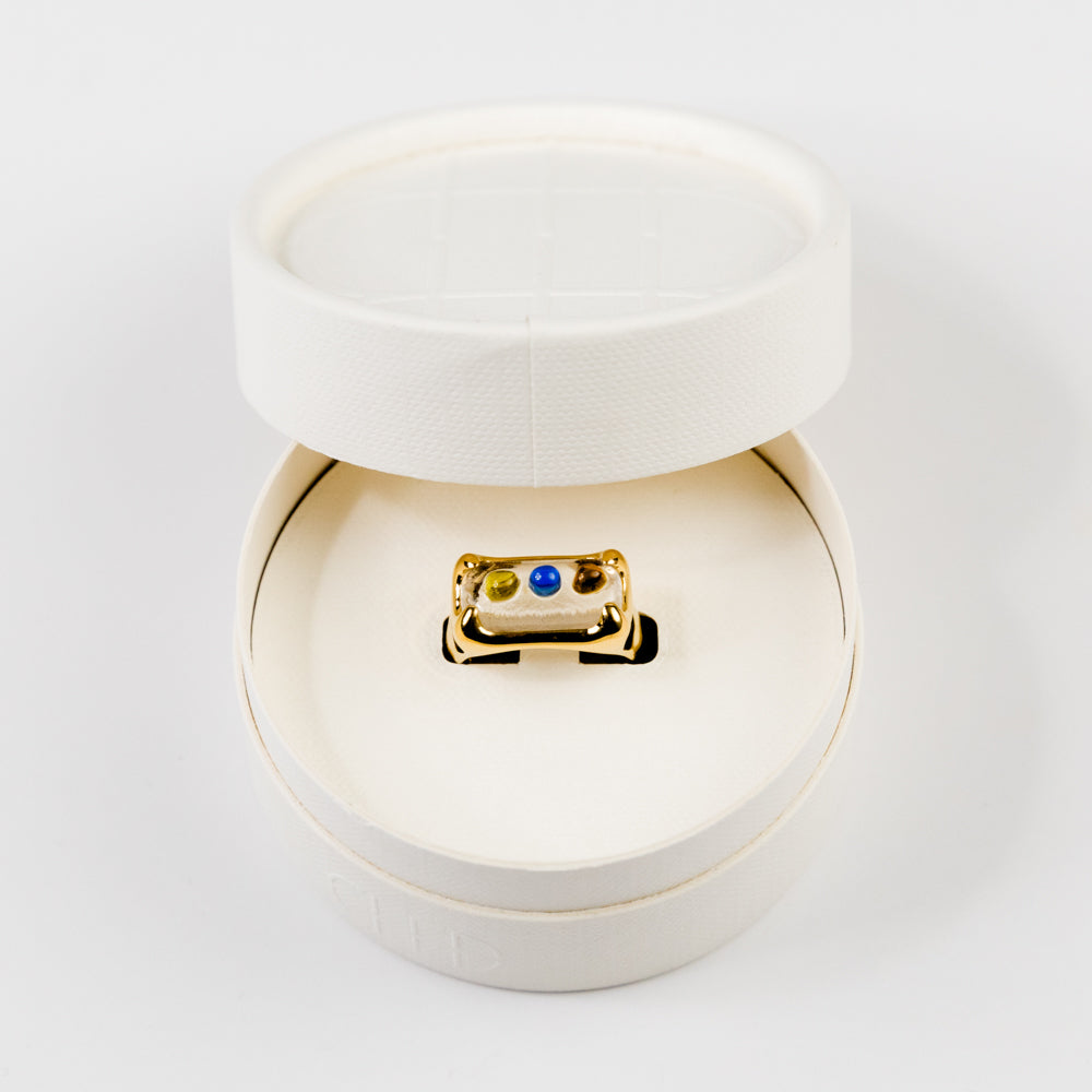 Prism Ring - Gold Plated, Earth