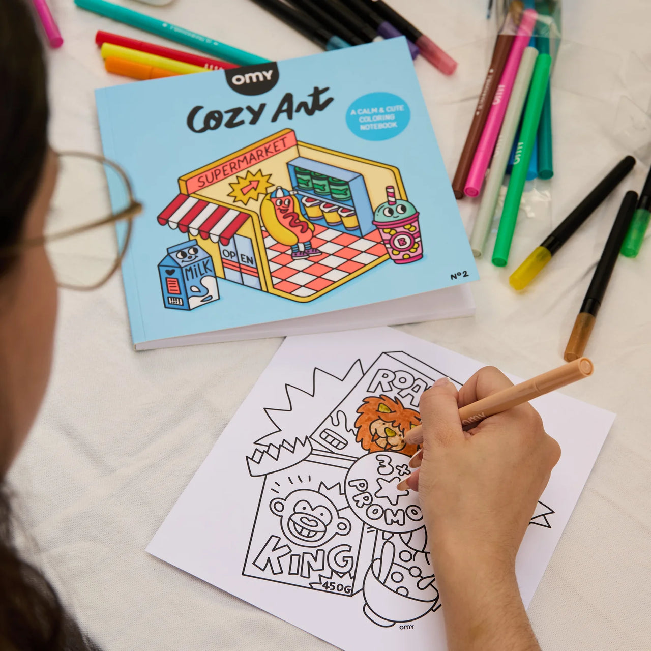 Cozy Coloring Book - Market