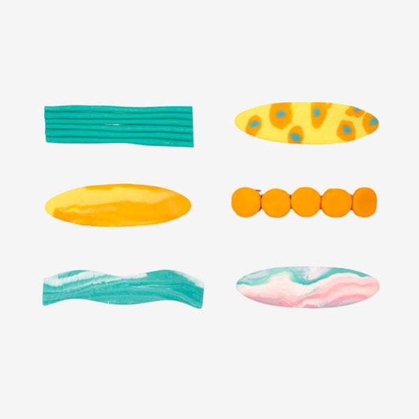 Kikkerland Make Your Own Clay Hair Clips Kit