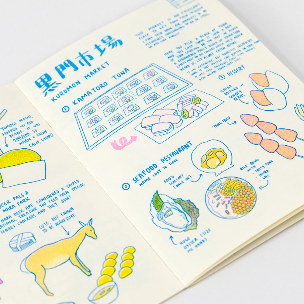 Japan Travel Risograph Zine by Christina Hu